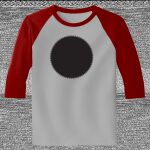 Raglan 3/4 Roundneck Shirt (Gray Body) Thumbnail