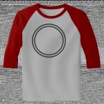 Raglan 3/4 Roundneck Shirt (Gray Body) Thumbnail