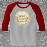 Raglan 3/4 Roundneck Shirt (Gray Body) Thumbnail