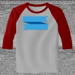 Raglan 3/4 Roundneck Shirt (Gray Body) Thumbnail