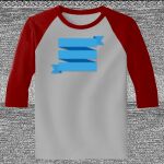 Raglan 3/4 Roundneck Shirt (Gray Body) Thumbnail