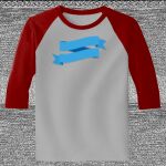 Raglan 3/4 Roundneck Shirt (Gray Body) Thumbnail