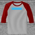 Raglan 3/4 Roundneck Shirt (Gray Body) Thumbnail