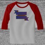 Raglan 3/4 Roundneck Shirt (Gray Body) Thumbnail