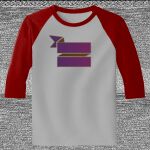 Raglan 3/4 Roundneck Shirt (Gray Body) Thumbnail