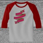 Raglan 3/4 Roundneck Shirt (Gray Body) Thumbnail