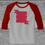 Raglan 3/4 Roundneck Shirt (Gray Body) Thumbnail