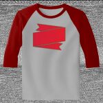 Raglan 3/4 Roundneck Shirt (Gray Body) Thumbnail