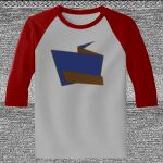 Raglan 3/4 Roundneck Shirt (Gray Body) Thumbnail