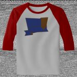 Raglan 3/4 Roundneck Shirt (Gray Body) Thumbnail