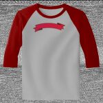 Raglan 3/4 Roundneck Shirt (Gray Body) Thumbnail
