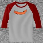 Raglan 3/4 Roundneck Shirt (Gray Body) Thumbnail