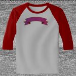 Raglan 3/4 Roundneck Shirt (Gray Body) Thumbnail