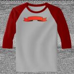 Raglan 3/4 Roundneck Shirt (Gray Body) Thumbnail