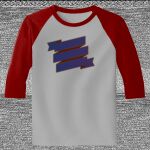 Raglan 3/4 Roundneck Shirt (Gray Body) Thumbnail