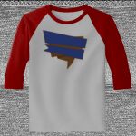 Raglan 3/4 Roundneck Shirt (Gray Body) Thumbnail