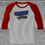 Raglan 3/4 Roundneck Shirt (Gray Body) Thumbnail