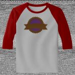 Raglan 3/4 Roundneck Shirt (Gray Body) Thumbnail