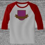 Raglan 3/4 Roundneck Shirt (Gray Body) Thumbnail