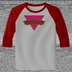 Raglan 3/4 Roundneck Shirt (Gray Body) Thumbnail