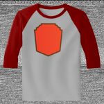 Raglan 3/4 Roundneck Shirt (Gray Body) Thumbnail