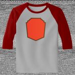 Raglan 3/4 Roundneck Shirt (Gray Body) Thumbnail