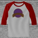 Raglan 3/4 Roundneck Shirt (Gray Body) Thumbnail