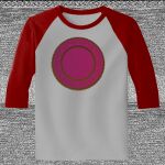 Raglan 3/4 Roundneck Shirt (Gray Body) Thumbnail