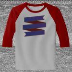 Raglan 3/4 Roundneck Shirt (Gray Body) Thumbnail