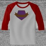 Raglan 3/4 Roundneck Shirt (Gray Body) Thumbnail