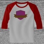 Raglan 3/4 Roundneck Shirt (Gray Body) Thumbnail