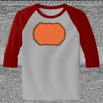 Raglan 3/4 Roundneck Shirt (Gray Body) Thumbnail