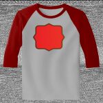 Raglan 3/4 Roundneck Shirt (Gray Body) Thumbnail