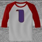 Raglan 3/4 Roundneck Shirt (Gray Body) Thumbnail