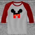 Raglan 3/4 Roundneck Shirt (Gray Body) Thumbnail