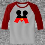 Raglan 3/4 Roundneck Shirt (Gray Body) Thumbnail