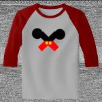 Raglan 3/4 Roundneck Shirt (Gray Body) Thumbnail