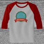 Raglan 3/4 Roundneck Shirt (Gray Body) Thumbnail