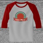 Raglan 3/4 Roundneck Shirt (Gray Body) Thumbnail