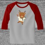Raglan 3/4 Roundneck Shirt (Gray Body) Thumbnail