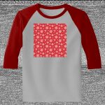 Raglan 3/4 Roundneck Shirt (Gray Body) Thumbnail