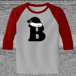 Raglan 3/4 Roundneck Shirt (Gray Body) Thumbnail