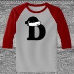 Raglan 3/4 Roundneck Shirt (Gray Body) Thumbnail