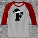 Raglan 3/4 Roundneck Shirt (Gray Body) Thumbnail