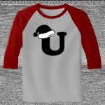 Raglan 3/4 Roundneck Shirt (Gray Body) Thumbnail