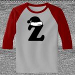 Raglan 3/4 Roundneck Shirt (Gray Body) Thumbnail