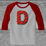 Raglan 3/4 Roundneck Shirt (Gray Body) Thumbnail