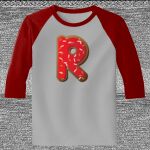 Raglan 3/4 Roundneck Shirt (Gray Body) Thumbnail