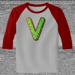 Raglan 3/4 Roundneck Shirt (Gray Body) Thumbnail