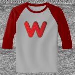 Raglan 3/4 Roundneck Shirt (Gray Body) Thumbnail